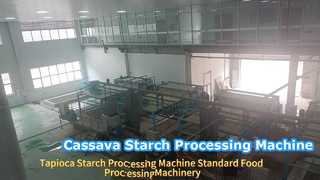 Cassava-Stärke-Verarbeitungsmaschine Komplette Tapioka-Knollen-Produktionsausrüstung